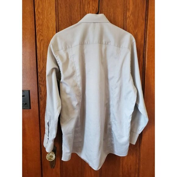 Calvin Klein Men's Light Gray Dress Shirt 16 32/33 Cotton Blend - Picture 2 of 7